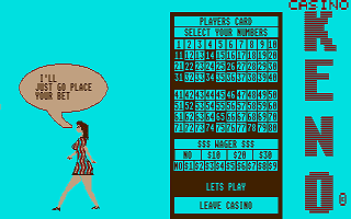 Keno atari screenshot